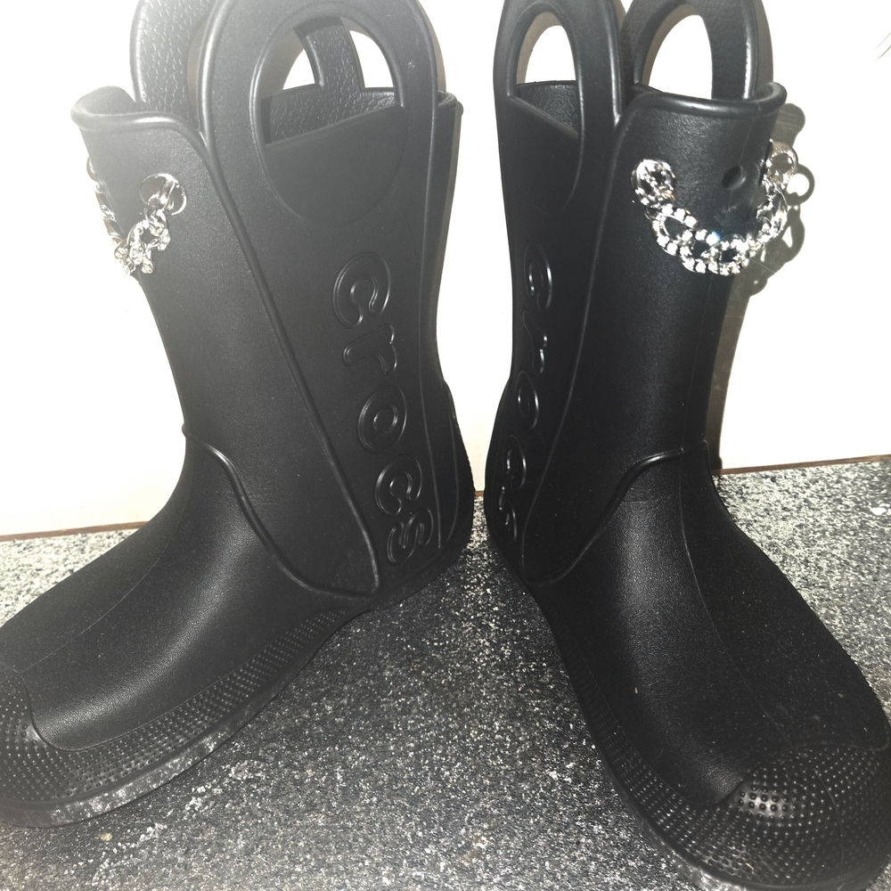 NEW Crocs Women's Black Rain Boots